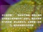 中王者荣耀二鍋頭表述似乎有误，推测正确内容可能是王者荣耀中的二抬技巧，提升战局掌控力的关键，那么标题可为，王者荣耀二抬技巧，提升战局掌控力的关键