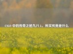 CSGO 中的传奇之枪九八 k，所买究竟是什么