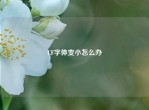 CF字体变小怎么办