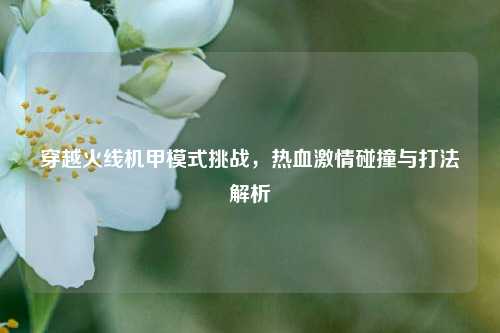穿越火线机甲模式挑战,热血 碰撞与打法解析