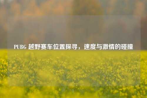 PUBG 越野赛车位置探寻,速度与 的碰撞