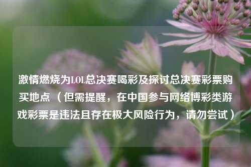 燃烧为LOL总决赛喝彩及探讨总决赛彩票购买地点 (但需提醒,在中国参与 博彩类游戏彩票是违法且存在极大风险行为,请勿尝试)