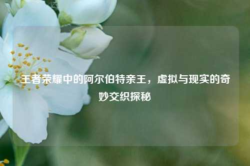 王者荣耀中的阿尔伯特亲王,虚拟与现实的奇妙交织探秘