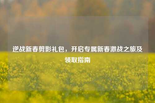 逆战新春剪影礼包,开启专属新春激战之旅及领取指南