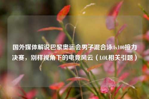国外媒体解说巴黎奥运会男子混合泳4x100接力决赛,别样视角下的电竞风云(LOL相关引题)