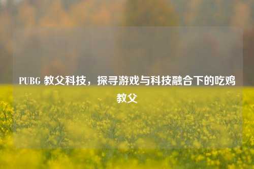 PUBG 教父科技,探寻游戏与科技融合下的吃鸡教父